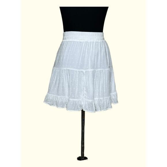 Forever 21 white pull on mini skirt size M - Picture 7 of 10